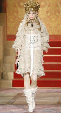 CHANEL 09PF Ivory Beige Mohair Dress 38 シャネル アイボリー ベージュ モヘア ワンピース 即発