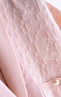 CHANEL 12S Baby Pink CC Logo Buttons Knit Cardigan 36 シャネル ベビー ピンク ココマーク CC ロゴ パール ボタン ニット カーディガン 即発