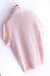 CHANEL 12S Baby Pink CC Logo Buttons Knit Cardigan 36 シャネル ベビー ピンク ココマーク CC ロゴ パール ボタン ニット カーディガン 即発