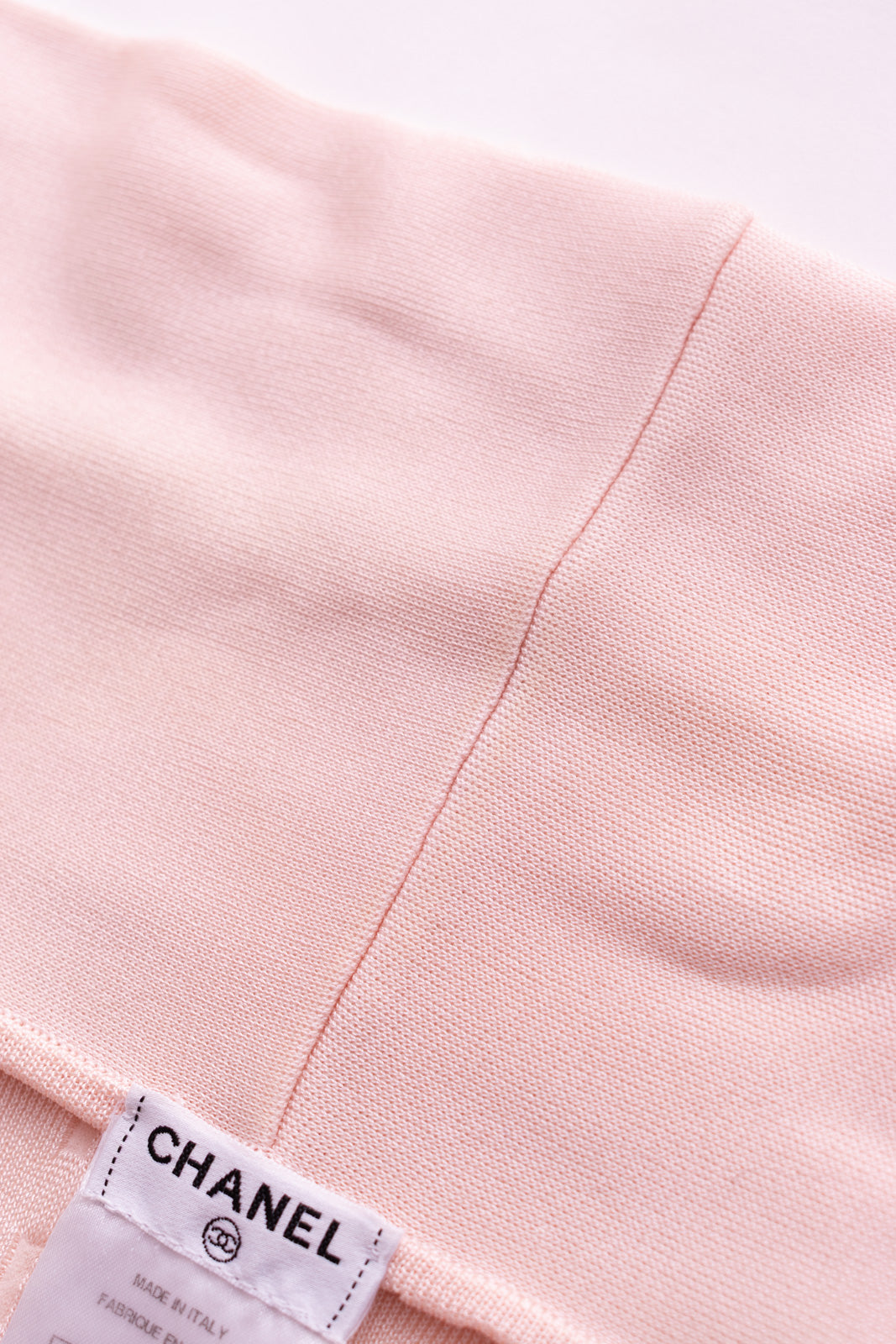 CHANEL 12S Baby Pink CC Logo Buttons Knit Cardigan 36 シャネル ベビー ピンク ココマーク CC ロゴ パール ボタン ニット カーディガン 即発