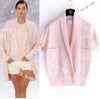 CHANEL 12S Baby Pink CC Logo Buttons Knit Cardigan 36 シャネル ベビー ピンク ココマーク CC ロゴ パール ボタン ニット カーディガン 即発