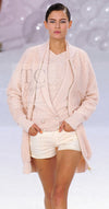 CHANEL 12S Baby Pink CC Logo Buttons Knit Cardigan 36 シャネル ベビー ピンク ココマーク CC ロゴ パール ボタン ニット カーディガン 即発