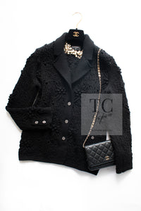 CHANEL 22C black cashmere women's cardigan / シャネル レディース ブラック カシミヤ カーディガン
