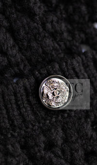 CHANEL 22C black cashmere women's cardigan / シャネル レディース ブラック カシミヤ カーディガン