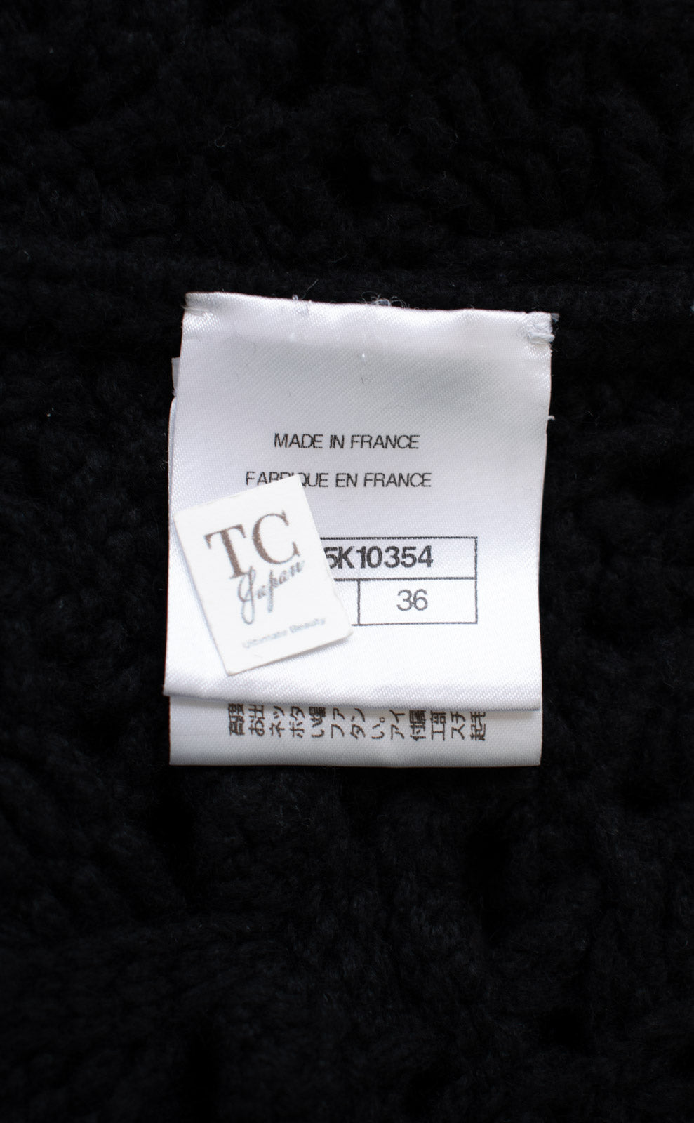 CHANEL 22C black cashmere women's cardigan / シャネル レディース ブラック カシミヤ カーディガン