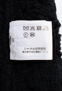 CHANEL 22C black cashmere women's cardigan / シャネル レディース ブラック カシミヤ カーディガン