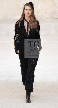 CHANEL 22C black cashmere women's cardigan / シャネル レディース ブラック カシミヤ カーディガン