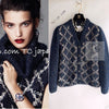 CHANEL 15A Navy Mohair MATELASSE CHUNKY Knit Cardigan 38 40 シャネル ネイビー モヘア マトラッセ 肉厚 ニット カーディガン 即発