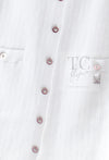 CHANEL 22PS White Cotton Lion Buttons Long Cardigan 36 シャネル ホワイト コットン ライオン ボタン ロング ニット カーディガン 即発