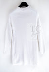 CHANEL 22PS White Cotton Lion Buttons Long Cardigan 36 シャネル ホワイト コットン ライオン ボタン ロング ニット カーディガン 即発