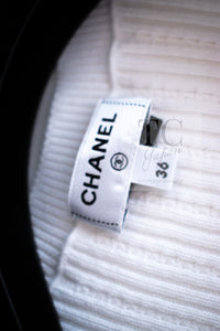 CHANEL 22PS White Cotton Lion Buttons Long Cardigan 36 シャネル ホワイト コットン ライオン ボタン ロング ニット カーディガン 即発