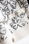 CHANEL 22C White Black Bird Pattern Cashmere Knit Cardigan 38 40 シャネル ホワイト ブラック トリ柄 カシミヤ ニット カーディガン 即発