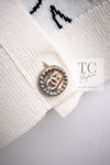 CHANEL 22C White Black Bird Pattern Cashmere Knit Cardigan 38 40 シャネル ホワイト ブラック トリ柄 カシミヤ ニット カーディガン 即発