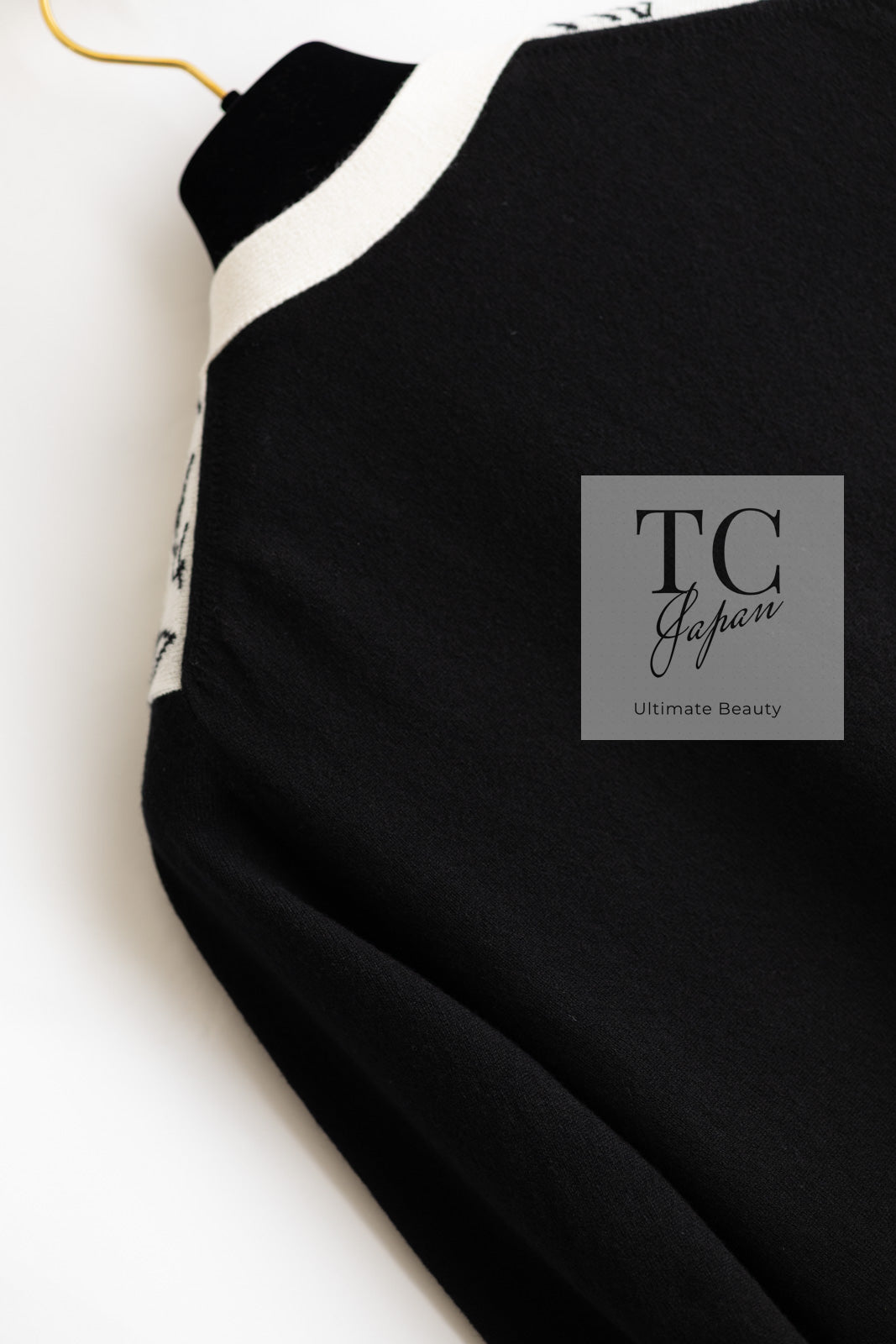 CHANEL 22C White Black Bird Pattern Cashmere Knit Cardigan 38 40 シャネル ホワイト ブラック トリ柄 カシミヤ ニット カーディガン 即発