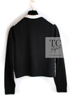 CHANEL 22C White Black Bird Pattern Cashmere Knit Cardigan 38 40 シャネル ホワイト ブラック トリ柄 カシミヤ ニット カーディガン 即発