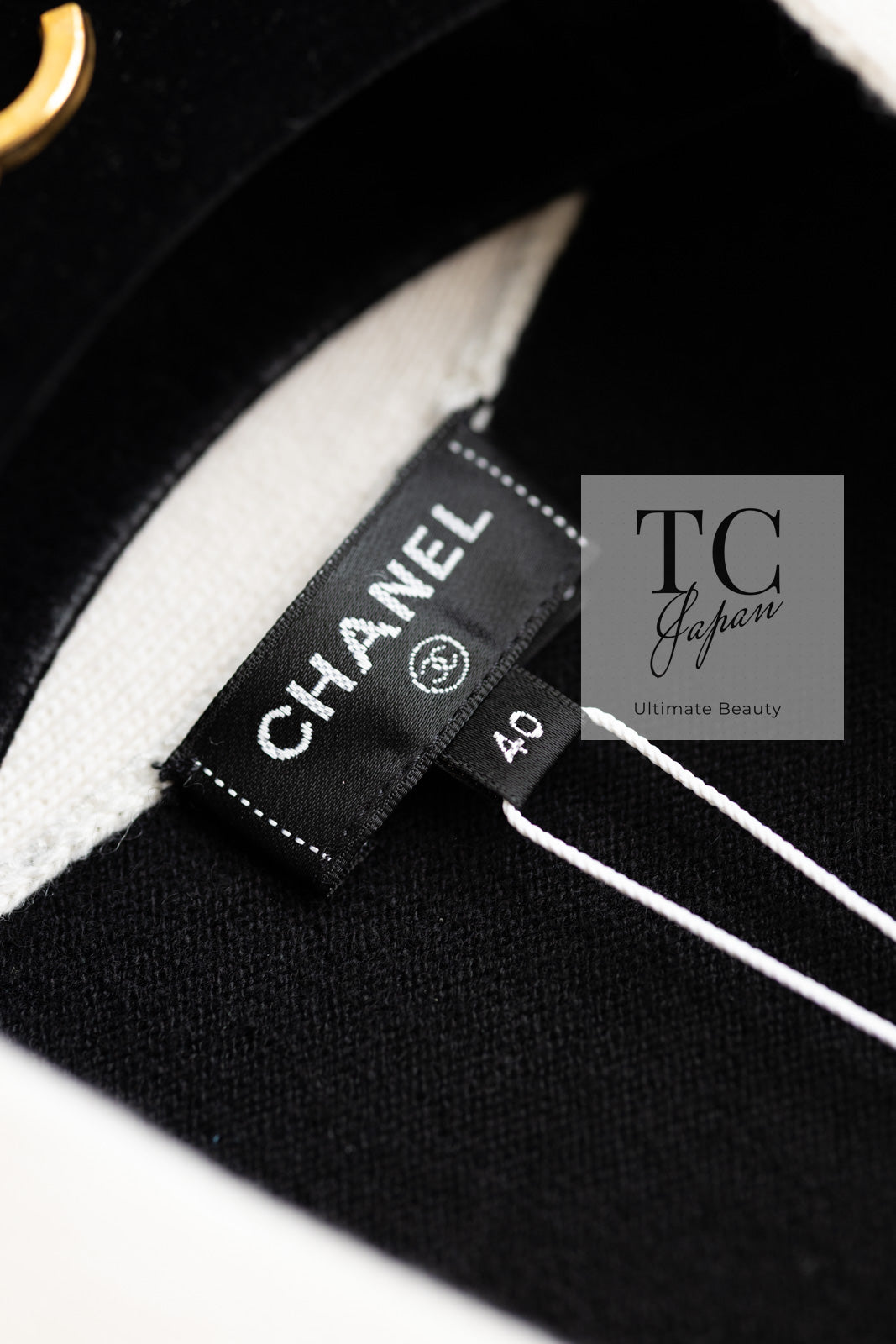 CHANEL 22C White Black Bird Pattern Cashmere Knit Cardigan 38 40 シャネル ホワイト ブラック トリ柄 カシミヤ ニット カーディガン 即発