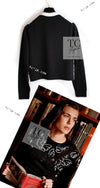 CHANEL 22C White Black Bird Pattern Cashmere Knit Cardigan 38 40 シャネル ホワイト ブラック トリ柄 カシミヤ ニット カーディガン 即発