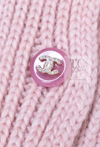 CHANEL 09A Pink Cashmere Dolman Sleeve CC Logo Buttons Knit Cardigan 40 42 44 シャネル ピンク カシミヤ ドルマンスリーブ ココボタン ニット カーディガン 即発