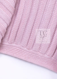 CHANEL 09A Pink Cashmere Dolman Sleeve CC Logo Buttons Knit Cardigan 40 42 44 シャネル ピンク カシミヤ ドルマンスリーブ ココボタン ニット カーディガン 即発