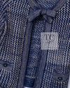 CHANEL 07S Navy Beige Silk Cotton Cashmere CC Logo Button Knit Cardigan 34 36 シャネル ネイビー ベージュ シルク コットン カシミヤ CC ココボタン ニット カーディガン 即発