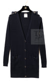 CHANEL 16S Black Cotton Silk Cardigan Tops Sweater Set 36 シャネル ブラック コットン シルク カーディガン トップス セーター セット 即発
