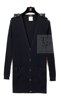 CHANEL 16S Black Cotton Silk Cardigan Tops Sweater Set 36 シャネル ブラック コットン シルク カーディガン トップス セーター セット 即発