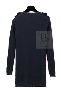 CHANEL 16S Black Cotton Silk Cardigan Tops Sweater Set 36 シャネル ブラック コットン シルク カーディガン トップス セーター セット 即発