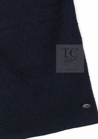 CHANEL 16S Black Cotton Silk Cardigan Tops Sweater Set 36 シャネル ブラック コットン シルク カーディガン トップス セーター セット 即発