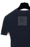 CHANEL 16S Black Cotton Silk Cardigan Tops Sweater Set 36 シャネル ブラック コットン シルク カーディガン トップス セーター セット 即発