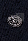 CHANEL 16S Black Cotton Silk Cardigan Tops Sweater Set 36 シャネル ブラック コットン シルク カーディガン トップス セーター セット 即発