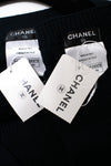 CHANEL 16S Black Cotton Silk Cardigan Tops Sweater Set 36 シャネル ブラック コットン シルク カーディガン トップス セーター セット