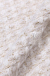 CHANEL 17PF Ivory Gold Metallic Super Soft Stretched Knit Cardigan Lion CC Button 38 シャネル アイボリー ゴールド ふわふわ ニット ストレッチ カーディガン ライオン CC ボタン 即発