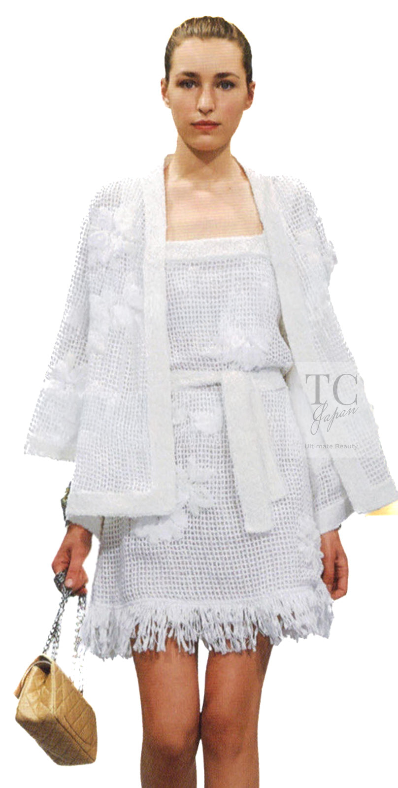 CHANEL 15S Black Floral Cardigan Jacket 38 40 42 シャネル ブラック フローラル 装飾 カーディガン ジャケット 即発