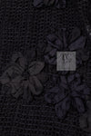 CHANEL 15S Black Floral Cardigan Jacket 38 40 42 シャネル ブラック フローラル 装飾 カーディガン ジャケット 即発