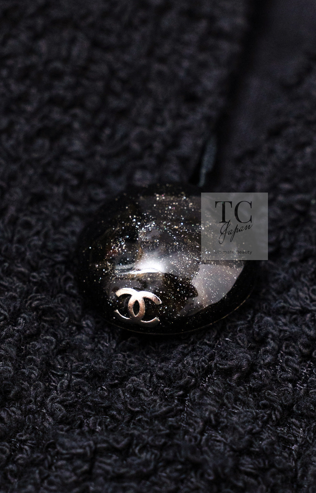 CHANEL 15S Black Floral Cardigan Jacket 38 40 42 シャネル ブラック フローラル 装飾 カーディガン ジャケット 即発