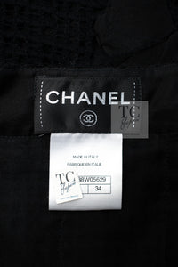 CHANEL 15S Black Floral Cardigan Jacket 38 40 42 シャネル ブラック フローラル 装飾 カーディガン ジャケット 即発
