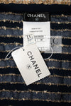 CHANEL 15C Navy Gold Metallic Pearl Trim Cardigan & Vest 38 シャネル ネイビー ゴールド メタリック パール トリミング カーディガン & ベスト 即発