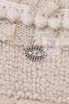 CHANEL 05A Beige Fringe Cashmere Knit Jacket Cardigan 34 36 シャネル ベージュ フリンジ カシミヤ ニット ジャケット カーディガン 即発
