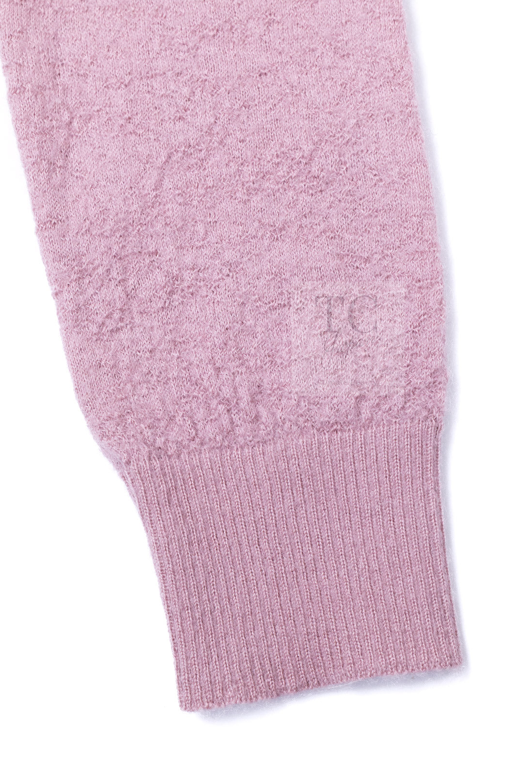 CHANEL 14B Pink CC Pearl Button Mohair Cashemre Knit Cardigan 34 38 シャネル ピンク CC ココボタン モヘア カシミヤ ニット カーディガン 即発