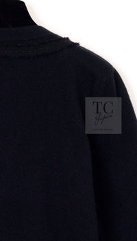 CHANEL 09A Black Sequins Cashmere Knit Cardigan 38 40 シャネル ブラック スパンコール 装飾 カシミヤ ニット カーディガン 即発