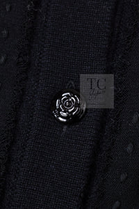 CHANEL 09A Black Sequins Cashmere Knit Cardigan 38 40 シャネル ブラック スパンコール 装飾 カシミヤ ニット カーディガン 即発