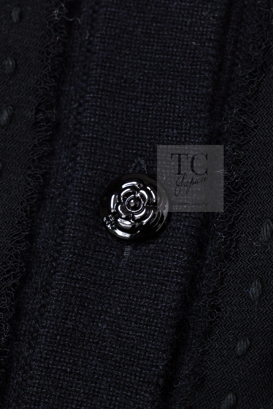 CHANEL 09A Black Sequins Cashmere Knit Cardigan 38 40 シャネル ブラック スパンコール 装飾 カシミヤ ニット カーディガン 即発
