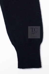 CHANEL 09A Black Sequins Cashmere Knit Cardigan 38 40 シャネル ブラック スパンコール 装飾 カシミヤ ニット カーディガン 即発