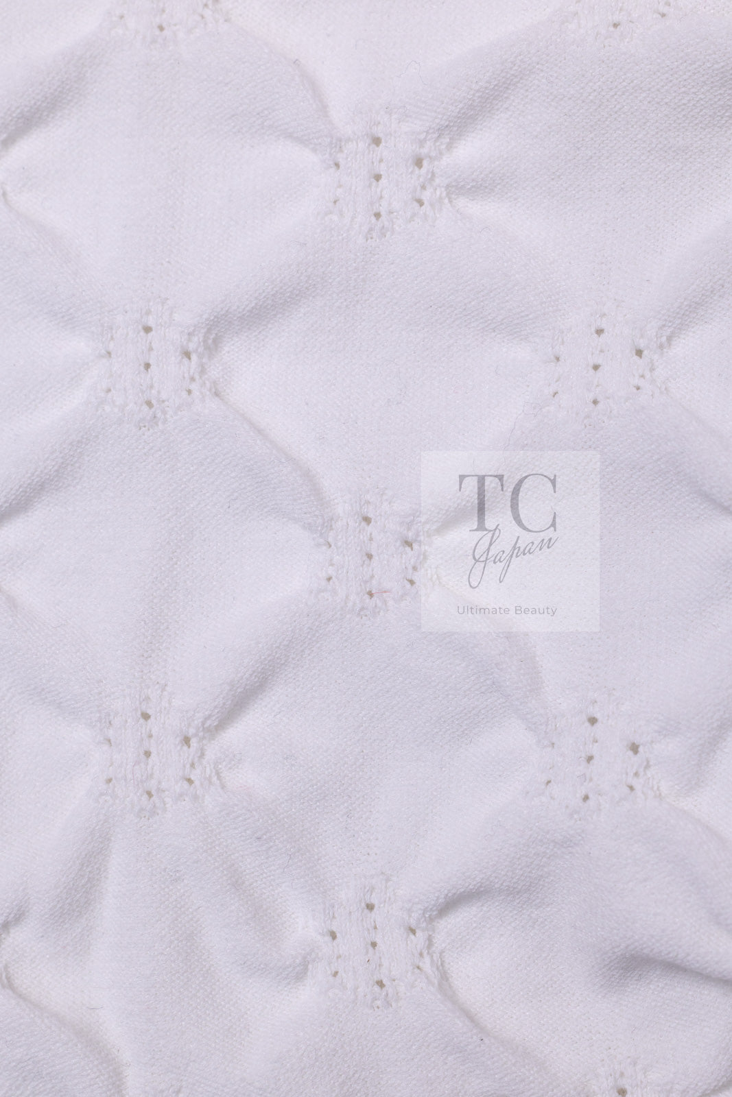 CHANEL 24PS White Cotton CC Logo Knit Cardigan 34 シャネル ホワイト コットン ココマーク CC ロゴ ニット カーディガン 即発