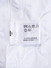 CHANEL 24PS White Cotton CC Logo Knit Cardigan 34 シャネル ホワイト コットン ココマーク CC ロゴ ニット カーディガン 即発