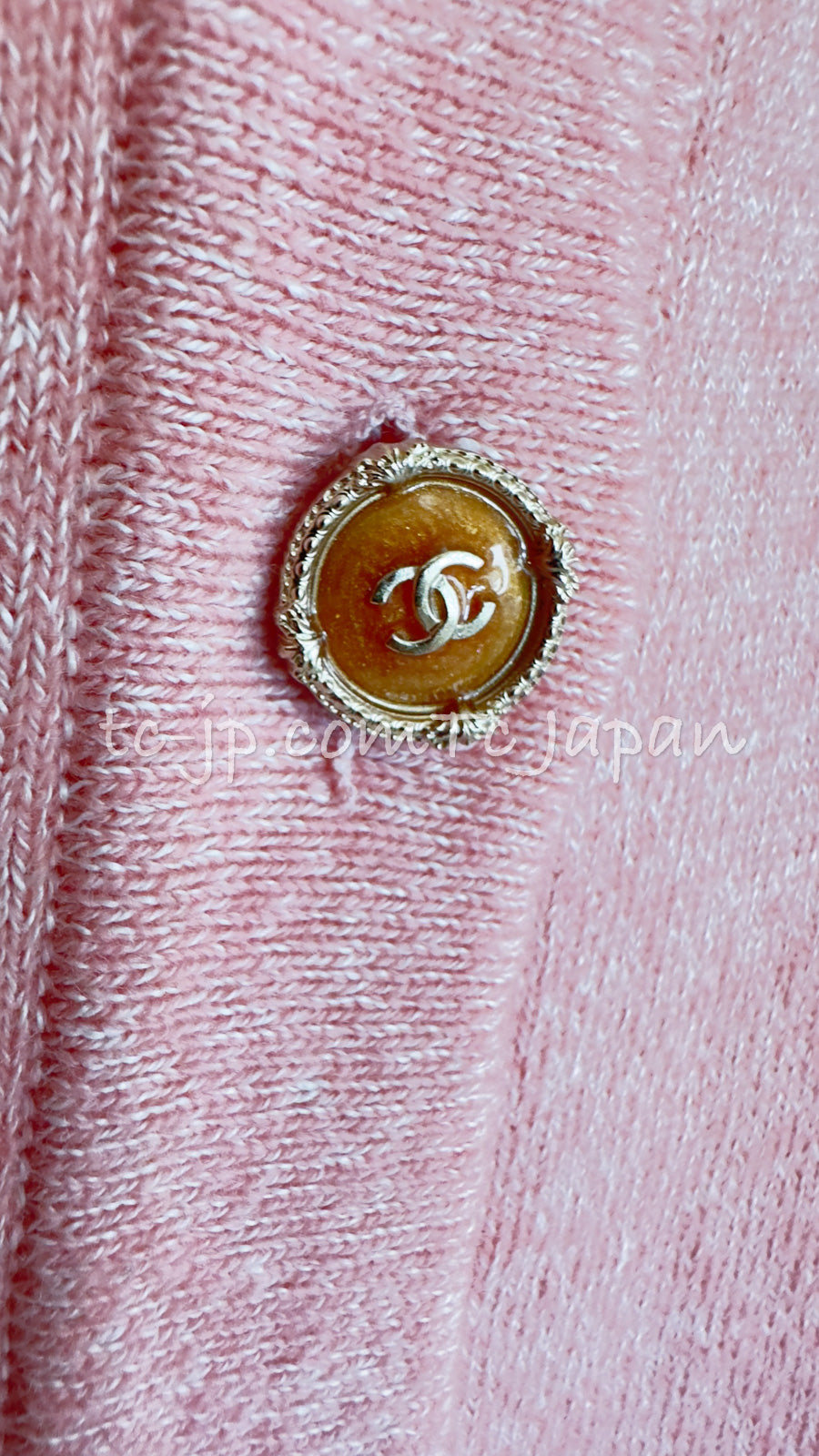 CHANEL 13C Pink Cashmere Linen Super Soft Knit Cardigan 36 シャネル ピンク カシミア リネン ふんわり柔らか ニット カーディガン 即発