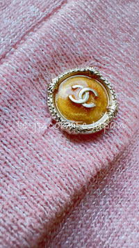 CHANEL 13C Pink Cashmere Linen Super Soft Knit Cardigan 36 シャネル ピンク カシミア リネン ふんわり柔らか ニット カーディガン 即発