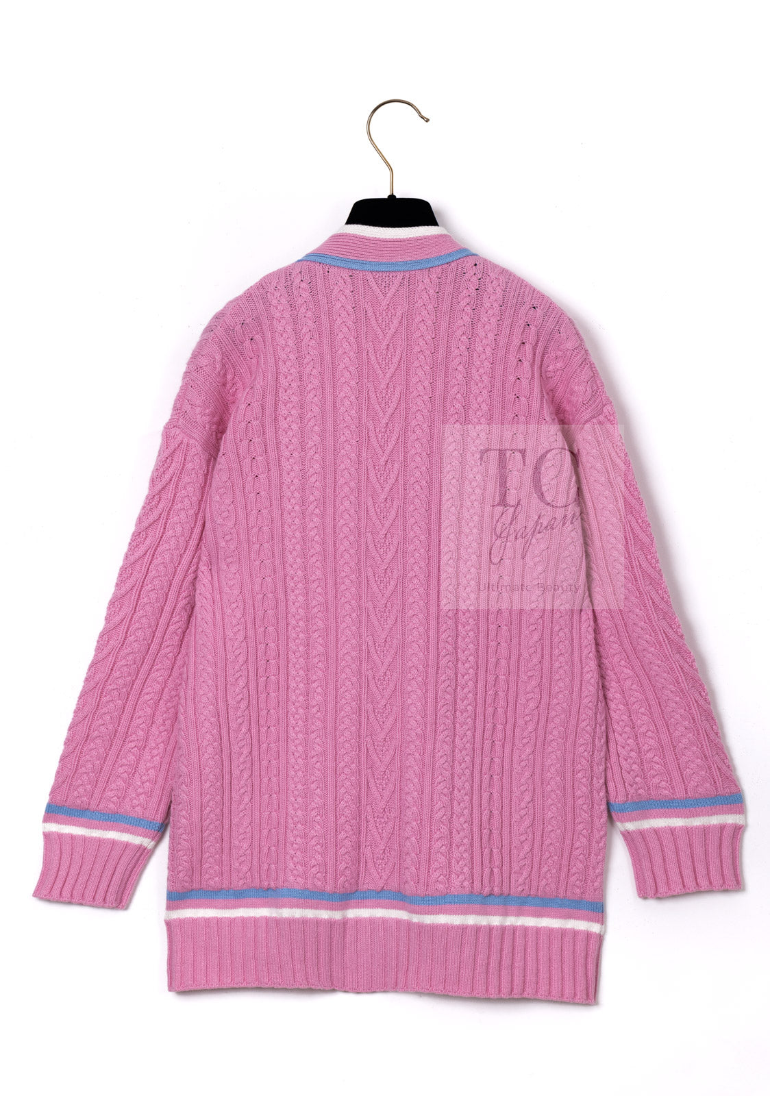 シャネル カーディガン CHANEL ピンク カシミヤ コットン シャネル カーディガン CHANEL ピンク カシミヤ コットン
