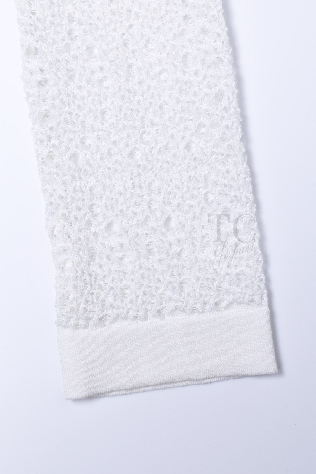 CHANEL 16S White Cotton Knit Cardigan 38 シャネル ホワイト コットン ニット カーディガン 即発