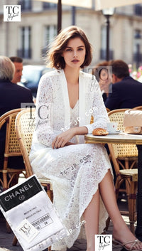 CHANEL 16S White Cotton Knit Cardigan 38 シャネル ホワイト コットン ニット カーディガン 即発